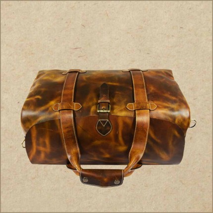 Leather Weekender Bag - Overnight Travel Duffel Bag
